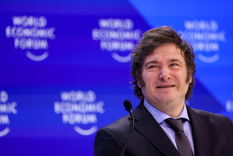 Javier Milei en Davos (Foto: NA) Javier Milei en Davos (Foto: NA)