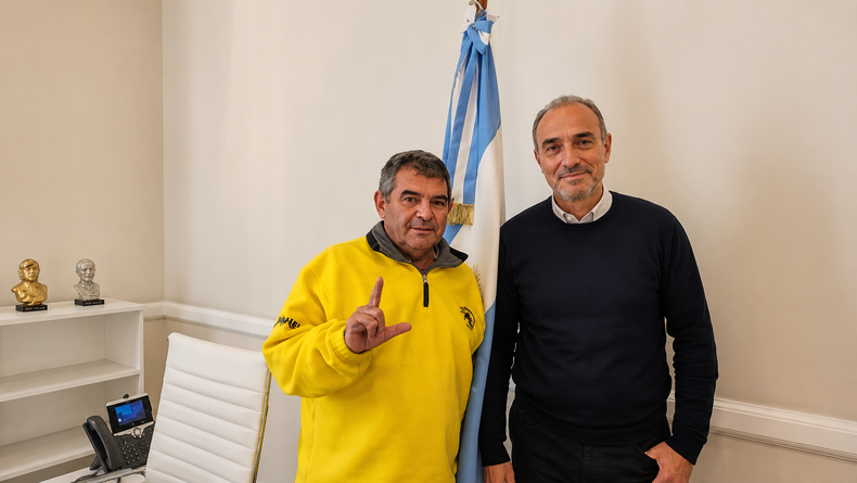 Alfredo Olmedo junto a Lule Menem.