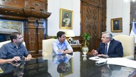 El intendente Cardozo, con el Presidente en la Casa Rosada