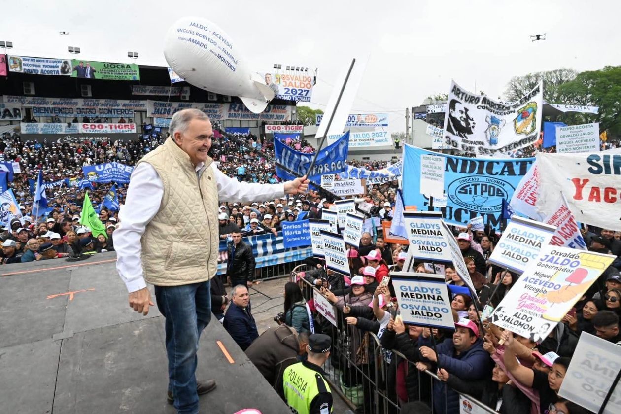 Osvaldo Jaldo en un acto en Tucumán