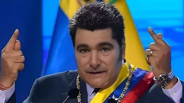 photoMeme: un Javier Milei incrustado en Nicolás Maduro.