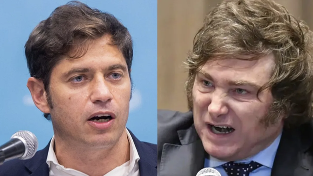 Javier Milei vs. Axel Kicillof.