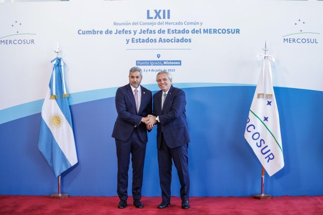 Alberto Fernández en la cumbre de jefes de Estado del Mercosur