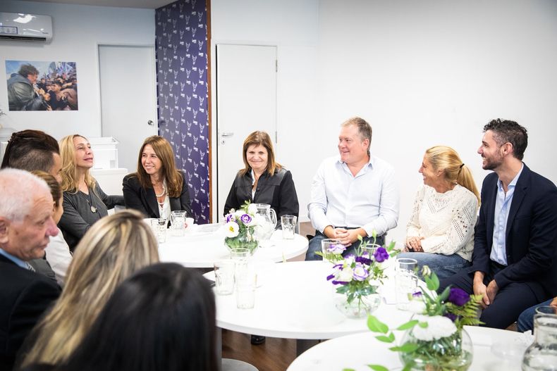 Karina Milei y Patricia Bullrich en CABA.
