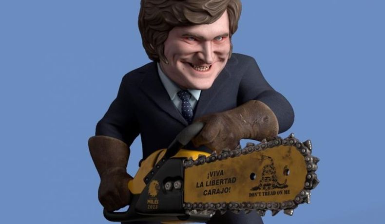 Javier Milei y la motosierra