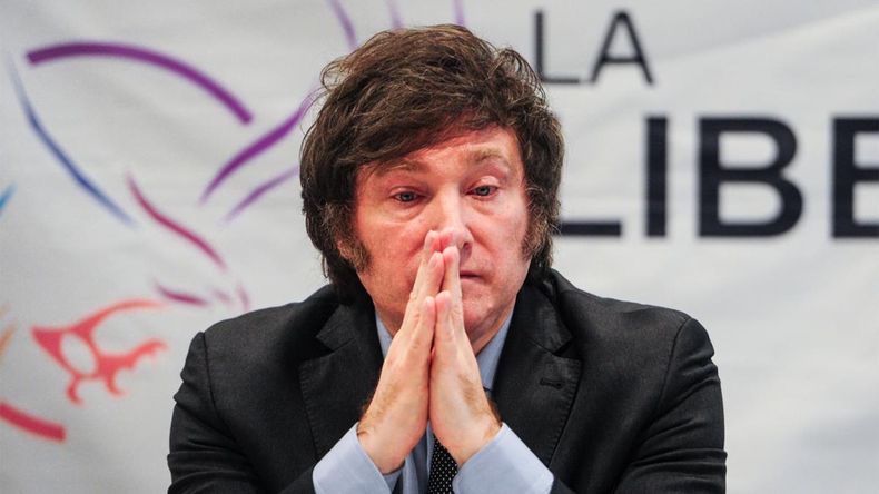El candidato libertario Javier Milei