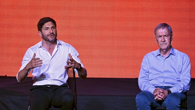 Maximiliano Pullaro junto a Juan Schiaretti, dos de los referentes de Provincias Unidas.
