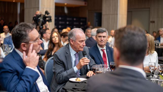 Daniel Passerini y Manuel Tagle en la Cámara de Comercio de Córdoba