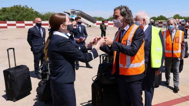 cafiero hablo de ?momento historico? en la llegada de las vacunas