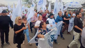 Protesta de empleados estatales de Córdoba