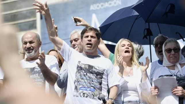 Axel Kicillof, en la marcha del 24 de marzo.