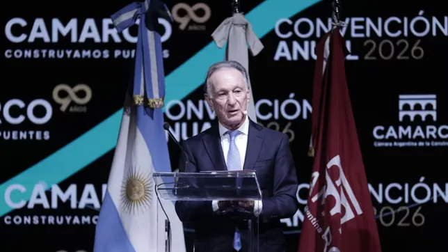 El presidente de Camarco, Gustavo Weiss, duda del derrame de Vaca Muerta y la minería y reclama obras de infraestructura.