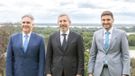 Martín Llaryora, Rogelio Frigerio y Maximiliano Pullaro, los gobernadores de la Región Centro que llegará el martes a San Francisco.&nbsp;