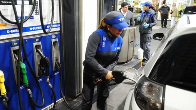 ypf aumento el precio de sus combustibles 3,5% promedio