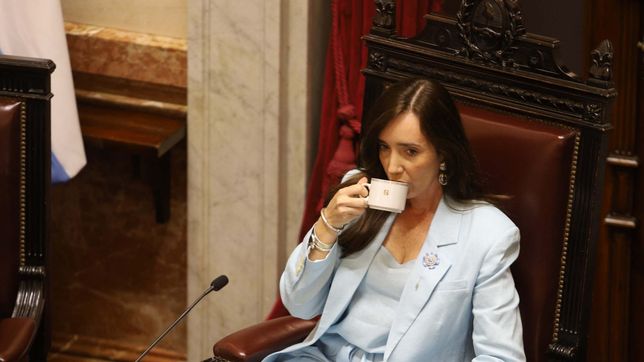 Victoria Villarruel en el Senado.