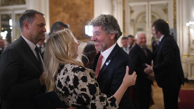 Karina Milei y Juan Bautista Mahiques Karina Milei y Juan Bautista Mahiques