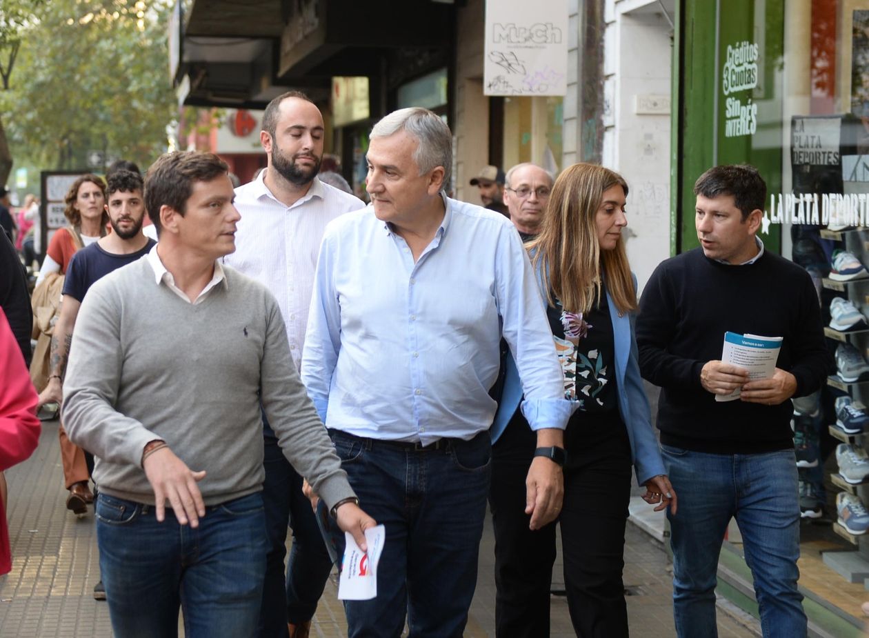 Gerardo Morales, de recorrida en La Plata.&nbsp;