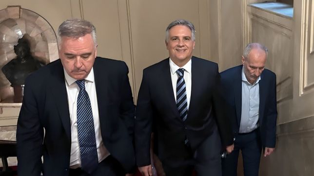 Martín Llaryora fue uno de los pocos gobernadores que escucharon el discurso de Javier Milei en el Congreso.