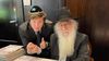 Javier Milei con el rabino David Pinto Shlita