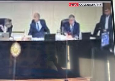 Borrosa. Llamó la atención la pésima calidad de la transmisión de la audiencia de CFK.