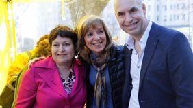 Graciela Ocaña con Horacio Rodríguez Larreta, en otras épocas.&nbsp;