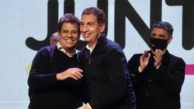 santilli y manes cierran en la plata: foto de unidad sin figuras nacionales