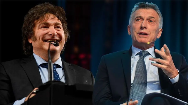 Javier Milei y Mauricio Macri