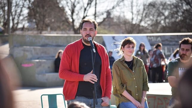 Luciano di Nápoli, intendente de la capital de La Pampa, junto a Carmina Besga: compañeros en la política y en la vida.&nbsp;