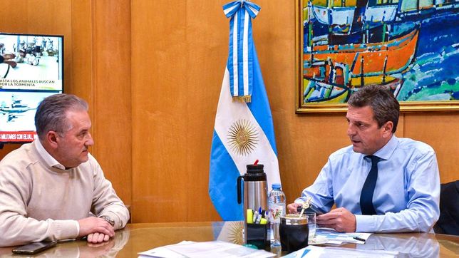 El ministro Sergio Massa recibió al candidato a gobernador del PJ en Santa Fe, Marcelo Lewandowski