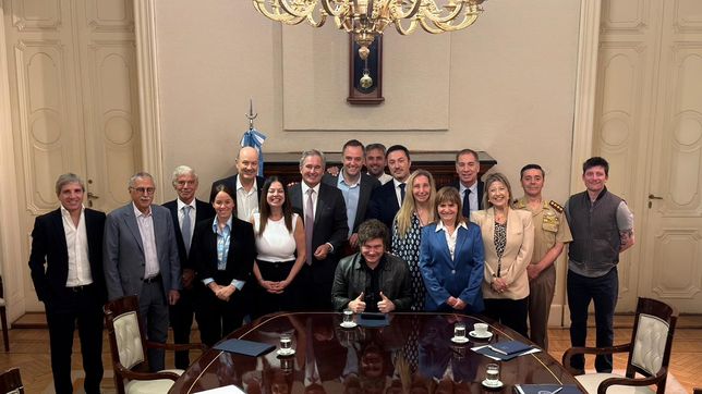 Javier Milei reunió a su gabinete en Casa Rosada.