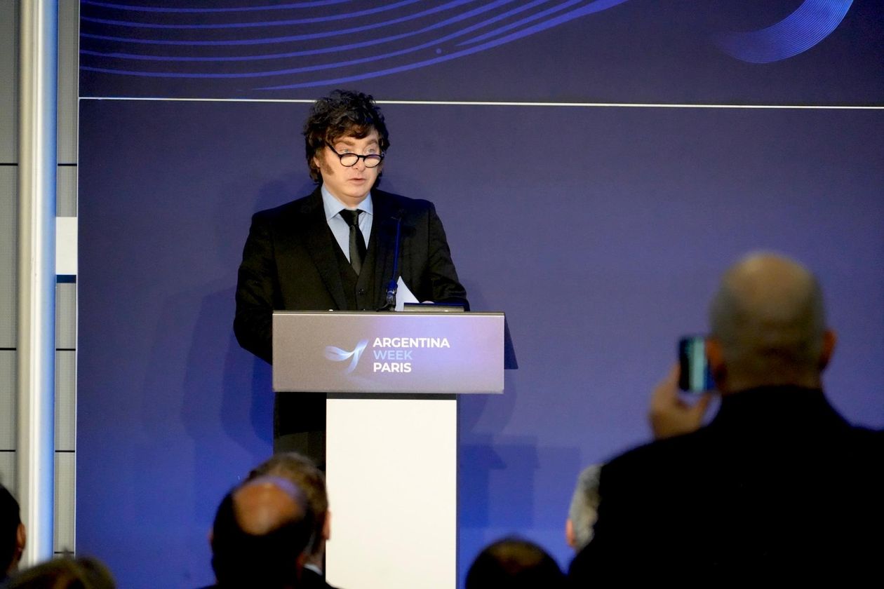 Javier Milei, en París.