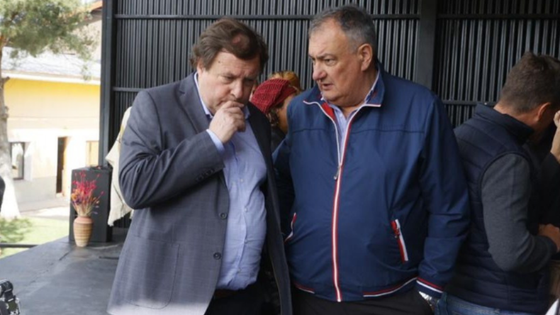 Otros tiempos: Alberto Weretilneck con Gustavo Gennusso.