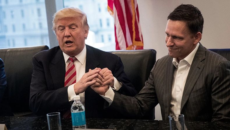 Donald Trump y Peter Thiel.
