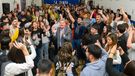 El gobernador de La Pampa Sergio Ziliotto junto a la dirigencia de la JP provincial.