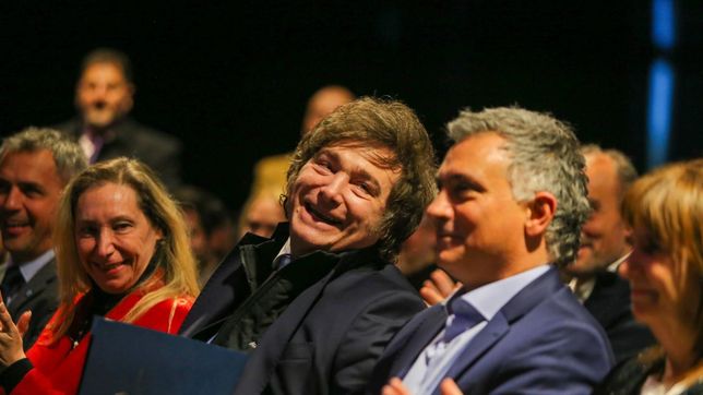 Javier Milei y Sebastián Pareja.