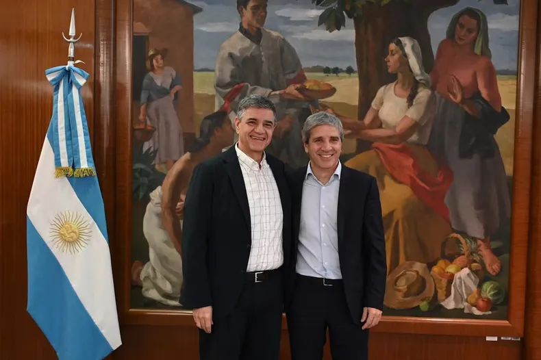 Jorge Macri y Toto Caputo.