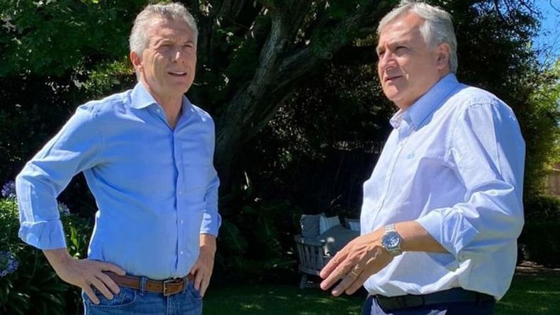 El primer encuentro entre Macri y Morales luego de que éste último fue ungido como presidente de la UCR. - El senador nacional por Mendoza y la presidenta del PRO en uno de los últimos encuentros que compartieron.  Gerardo Morales Mauricio Macri