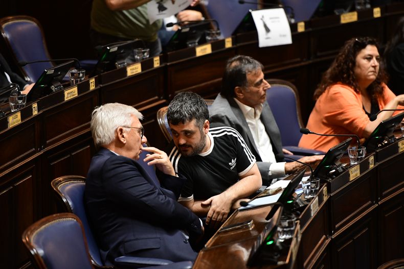 Facundo Tignanelli en la Cámara de Diputados.