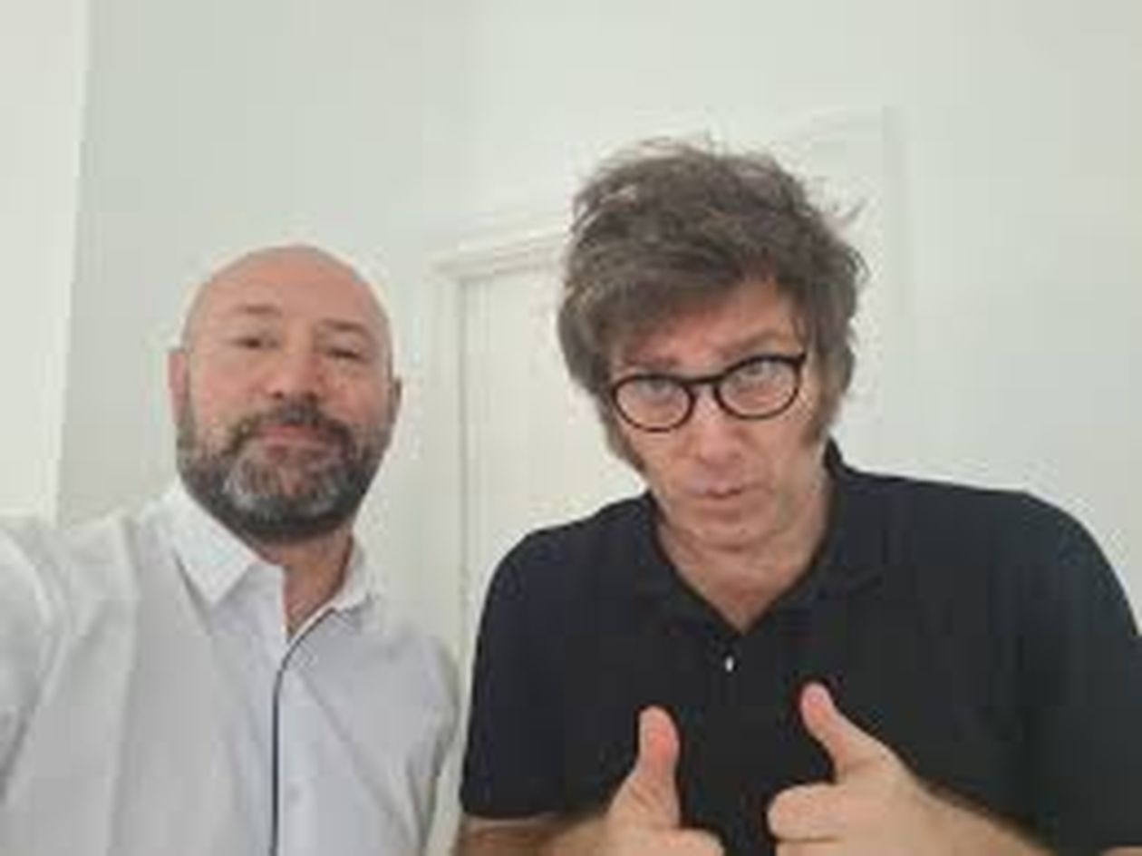 Javier MIlei y Diego Spagnuolo.&nbsp;