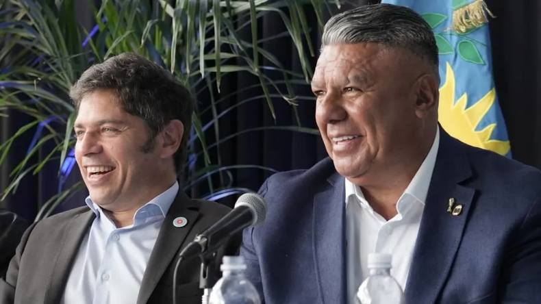 Axel Kicillof y Claudio Tapia.