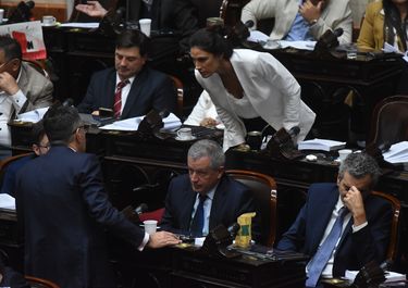 Emilio Monzó y Florencio Randazzo, del bloque Encuentro  Federal, clave para la aprobación del Presupuesto. 