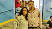 Carolina Moises y Carlos de Aparici, su candidato a vice para disputar la interna en el PJ de Jujuy.