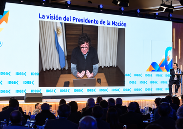 Javier Milei en el Coloquio de IDEA