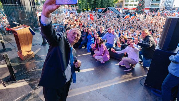 José Antonio Kast, favorito para el ballotage de este domingo en Chile.