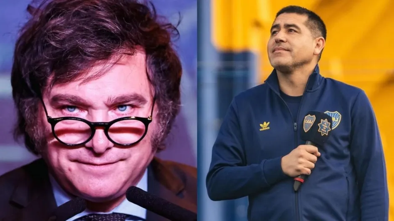Javier Milei catalogó a Juan Román Riquelme de 