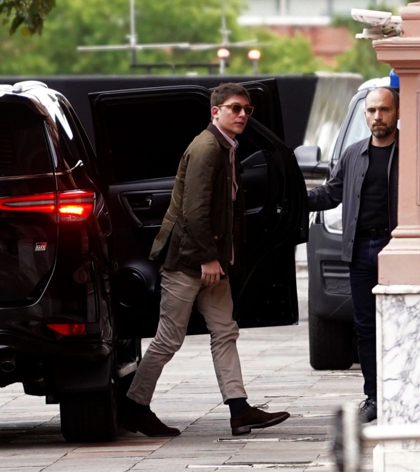 Santiago Caputo, en Casa Rosada.