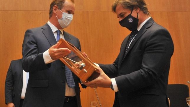 la rural junta al albertista bordet con lacalle pou en una cita de tono opositor