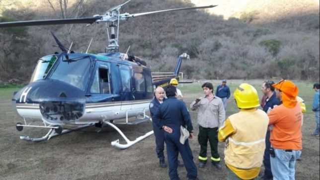 bullrich combate el fuego en el sur con helicopteros chilenos sin autorizacion