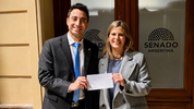 Enzo Fullone y Martina Lacour, la última incorporación de La Libertad Avanza en Río Negro. Enzo Fullone y Martina Lacour, la última incorporación de La Libertad Avanza en Río Negro.