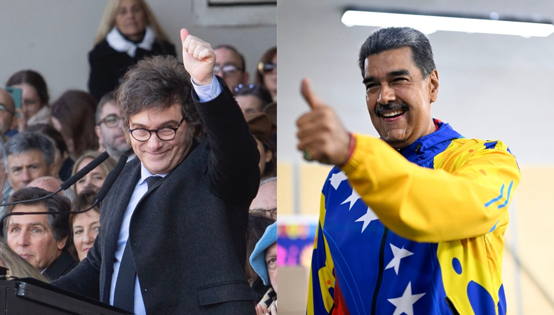 javier-milei-y-nicolas-maduro